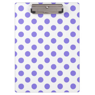 Periwinkle polka dots clipboard