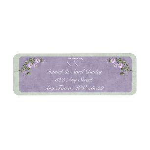 Periwinkle Return Address Labels