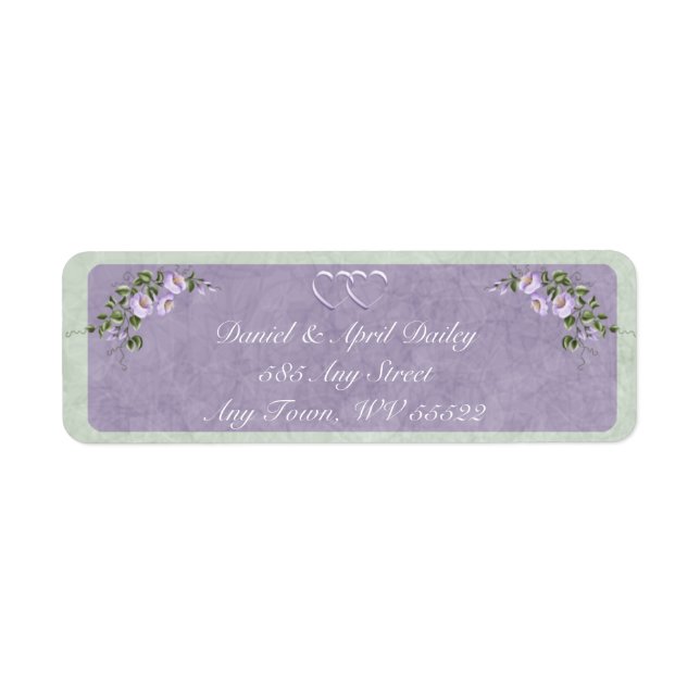 Periwinkle Return Address Labels (Front)