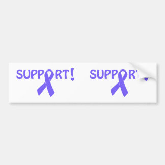 Periwinkle Ribbon Support! Bumper Sticker