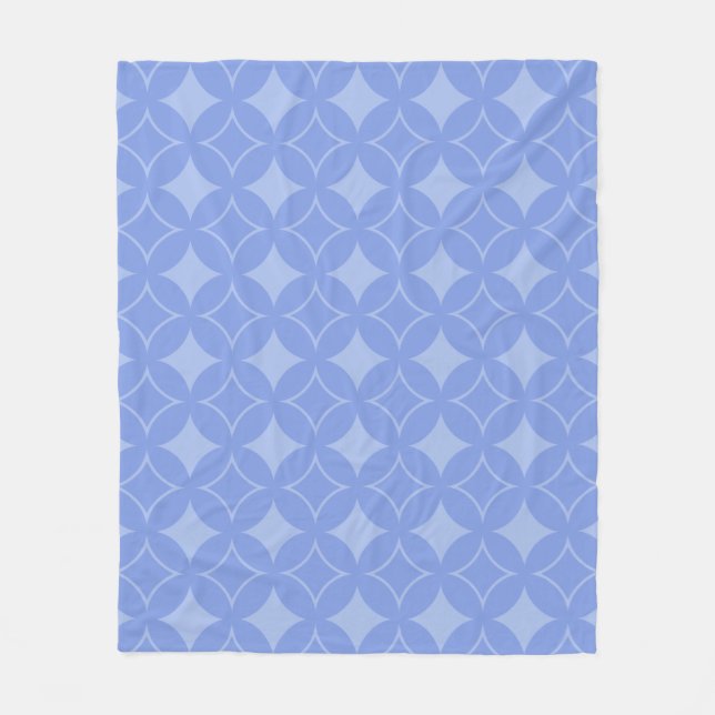 Periwinkle shippo fleece blanket (Front)