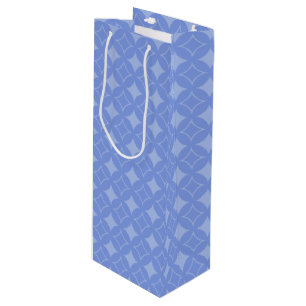 Periwinkle shippo wine gift bag