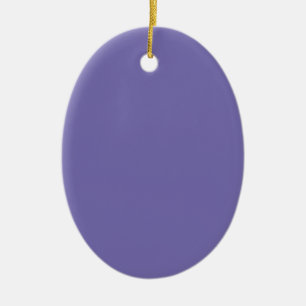 Periwinkle Solid Colour Ceramic Ornament