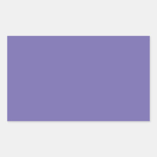 Periwinkle Solid Colour Rectangular Sticker
