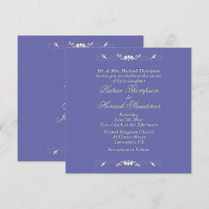 Periwinkle Wedding Invitation