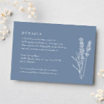Periwinkle Wildflower Wedding Details Enclosure RSVP Card<br><div class="desc">Periwinkle Wildflower Wedding Details Enclosure RSVP Card</div>