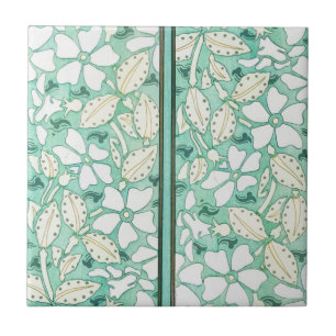 PeriwinkleGreen Ceramic Tile