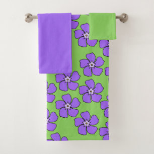 Periwinkles  bath towel set