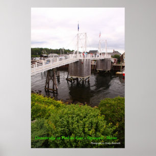 Perkins Cove  Drawbridge - Ogunquit maine Poster