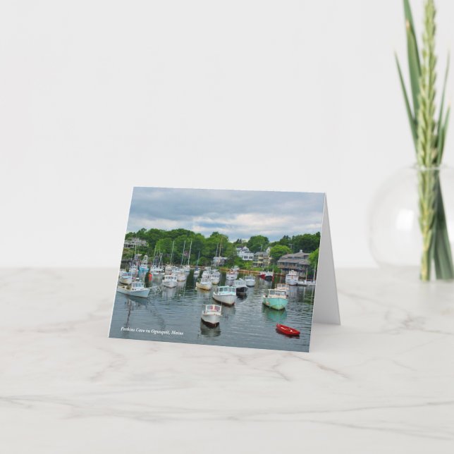 Perkins Cove in Ogunquit, Maine Card (Front)