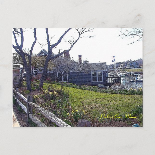 Perkins Cove, Ogunquit, Maine - Postcard (Front)
