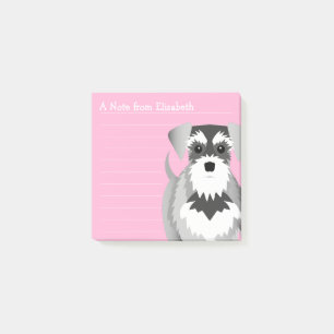 Perky Miniature Schnauzer Cute Post-it Notes