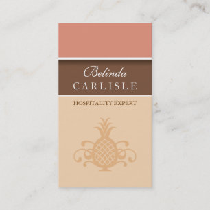 Perky Pineapple Biz Card (Peach)