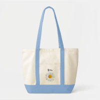 Perky White Daisy Flower Personalised