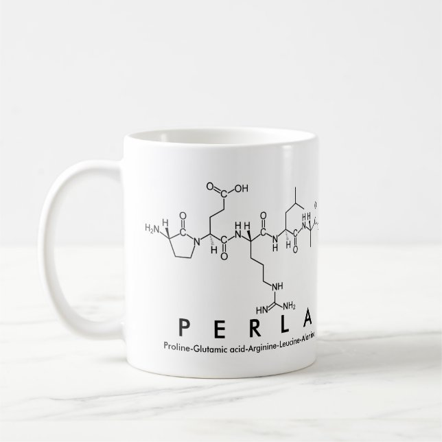 Perla peptide name mug (Left)