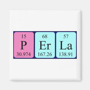Perla periodic table name magnet