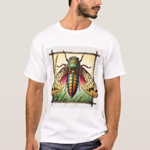 Perlamantis insect 010824IREF221 - Watercolor T-Shirt