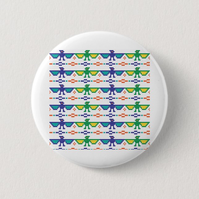 Perler Bead Patterns 6 Cm Round Badge (Front)