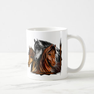 PerliPrints3Horsesz, PerliPrints3Horsesz Coffee Mug