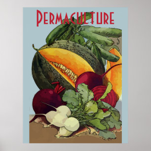 Permaculture Farms ,  personalise Poster