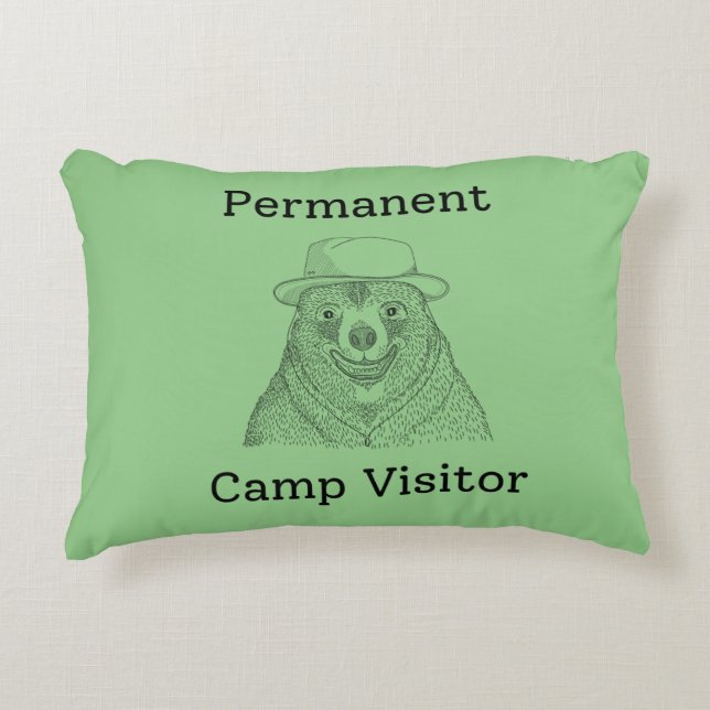 Permanent Camp Visitor Decorative Cushion (Front)