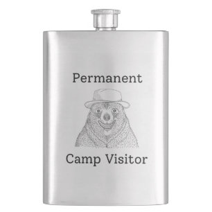 Permanent Camp Visitor Hip Flask