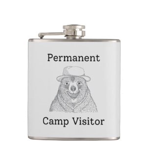 Permanent Camp Visitor Hip Flask
