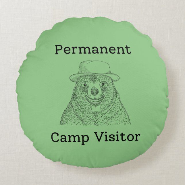 Permanent Camp Visitor Round Cushion (Front)