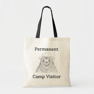 Permanent camp visitor tote bag