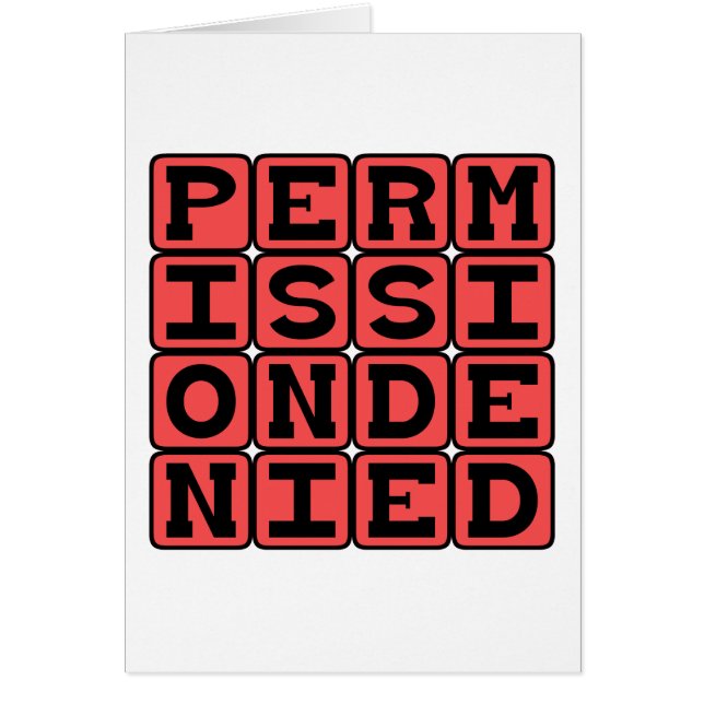 Permission Denied, No Access (Front)