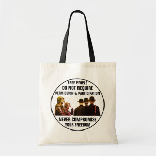 Permission & Participation tote Bag