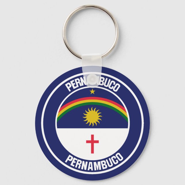 Pernambuco Round Emblem Key Ring (Front)
