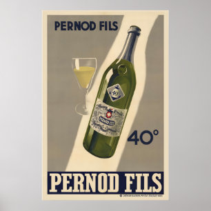 Pernod Fils Vintage Food & Drink Poster