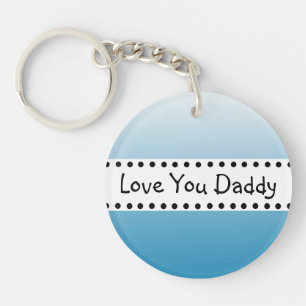 Perosnalied Love You Daddy Photo Key Ring