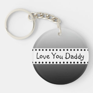 Perosnalied Love You Daddy Photo Key Ring