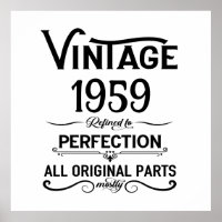 Perosnalized vintage 65th birthday party