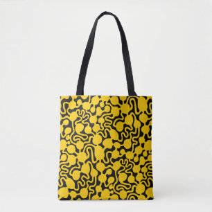 Perpetual Ant Farm v2 - Amber on Black Tote Bag