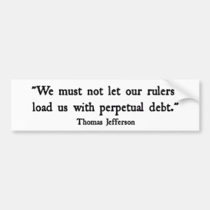 Perpetual Debt Bumper Sticker