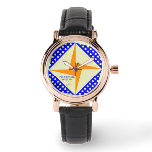 Perpetual Motion- Blue/Orange Watch