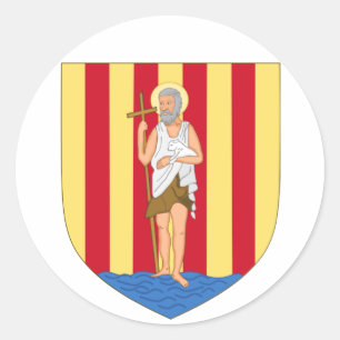 Perpignan Coat of Arms Classic Round Sticker