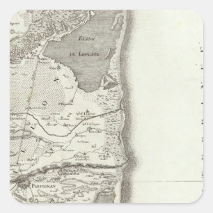 Perpignan Square Sticker