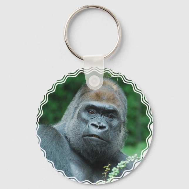 Perplexed Gorilla Key Ring (Front)