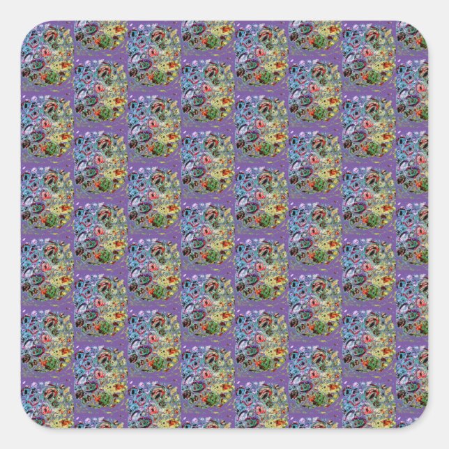 Perpule Passion Square Sticker (Front)