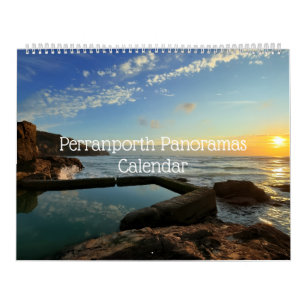 Perranporth Panoramic photos 18 month Calendar