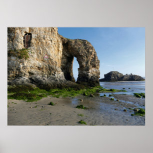 Perranporth Sea Cornwall Coast England Poster