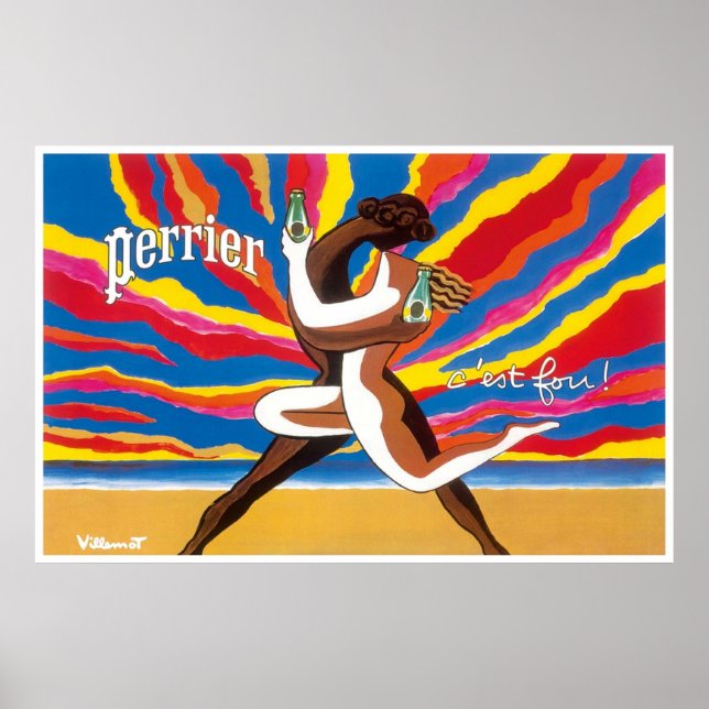 Perrier Vintage Advertisement Poster (Front)