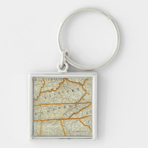 Perrine's New Topographical War Map Key Ring