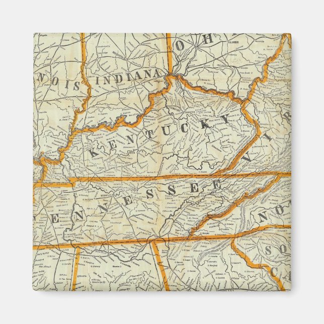 Perrine's New Topographical War Map Magnet (Front)