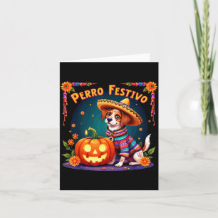 Perro Festivo Halloween Dog Card