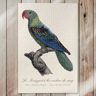 Perroquet a bec couleur sang / Great-billed parrot Jigsaw Puzzle